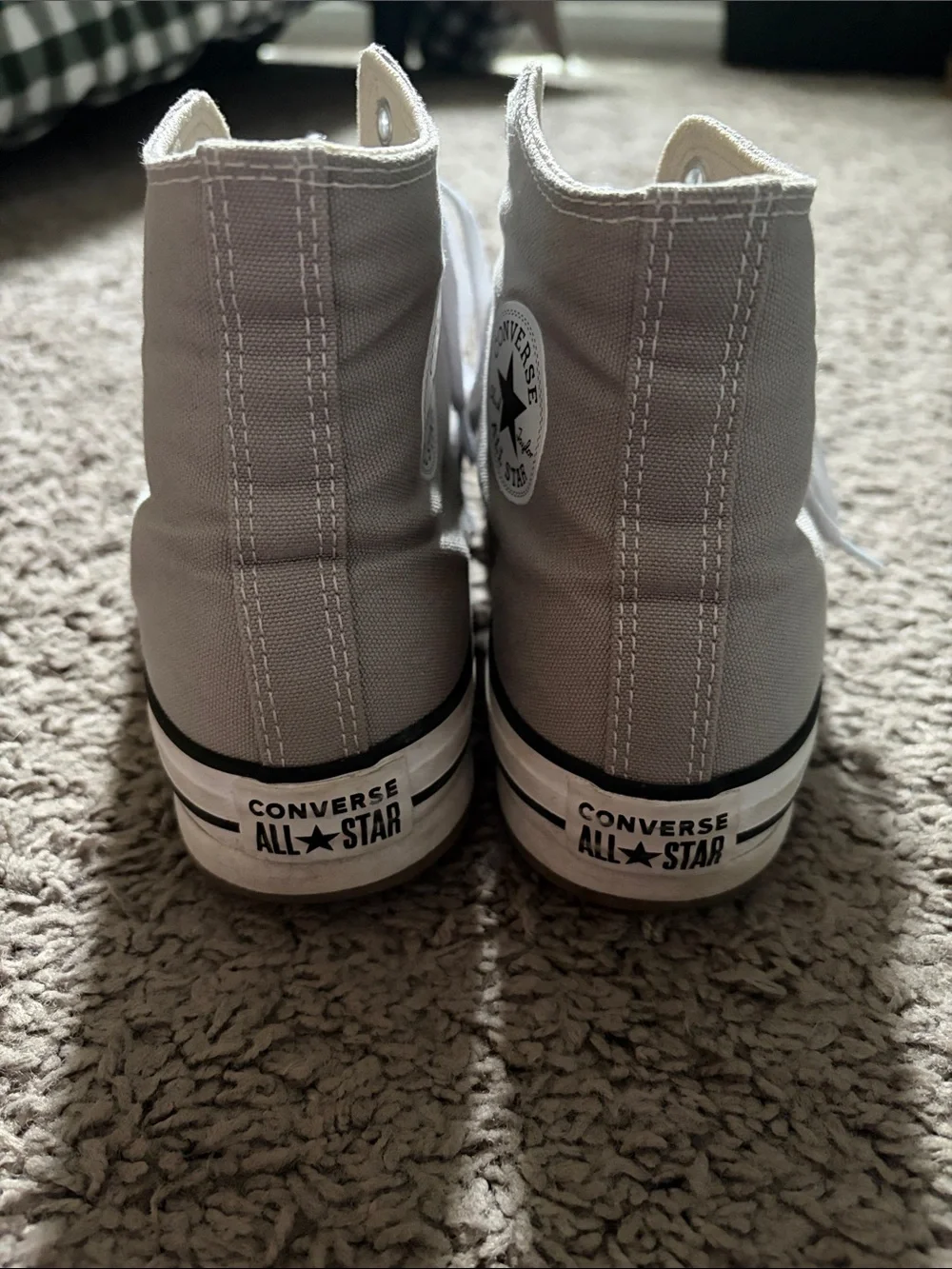 Converse Kids Grey, Platform, High-Top Sneakers